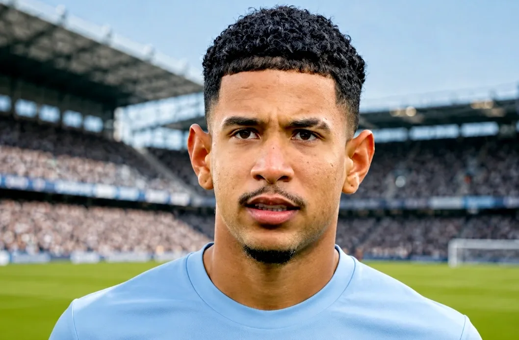 Manchester City winger Savinho in action during a Premier League match.